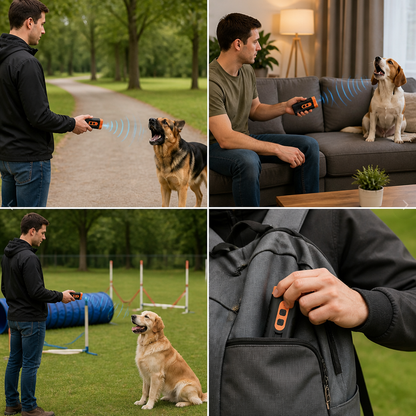 Anti-Bell-Ultraschallgerät für Hunde – Sanfte Trainingshilfe Mobil & Wiederaufladbar