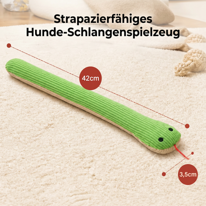 Robustes Plüschtier in Schlangenform für Hunde