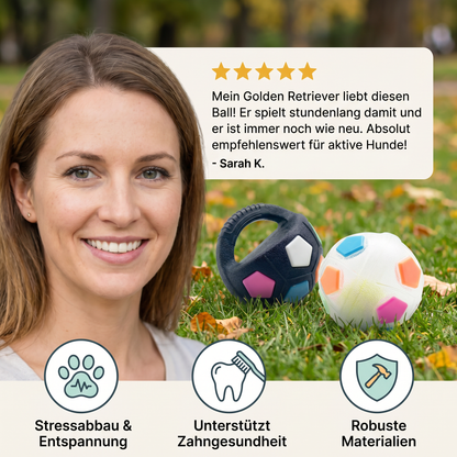 Robuster Spielzeug Ball zum Stressabbau für Hunde