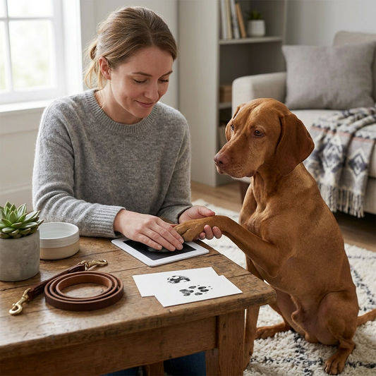Haustier Pfoten- & Nasenabdruck-Set – DIY Erinnerungsset für Hunde