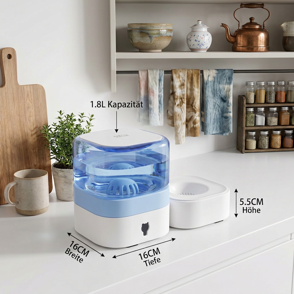 Automatischer tragbarer Wasserspender für Katzen