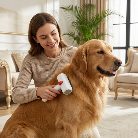 2-in-1 Fellpflege- & Schneidebürste  für Hunde & Katzen – Entfilzungs- & Unterfellkamm für langes & kurzes Fell