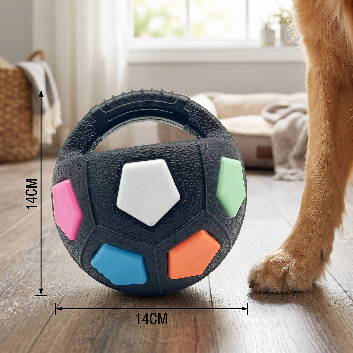 Robuster Spielzeug Ball zum Stressabbau für Hunde