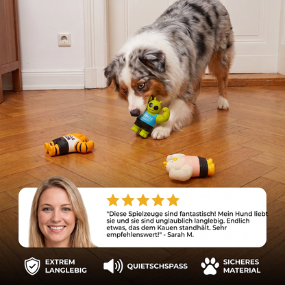 Robustes Muskelmann-Quietschspielzeug für Hunde