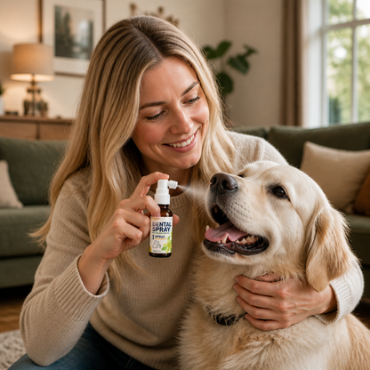 Zahnpflege-Spray gegen Zahnstein für Hunde – Hilft, Plaque zu reduzieren & den Atem zu erfrischen