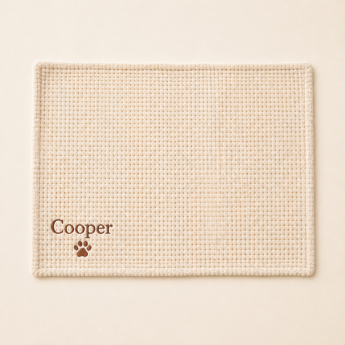 Personalisierte Flauschige Hundedecke Mit Individueller Stickerei
