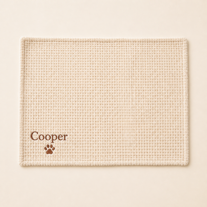 Personalisierte Flauschige Hundedecke Mit Individueller Stickerei