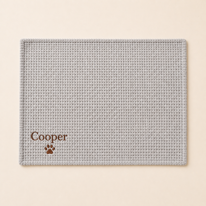 Personalisierte Flauschige Hundedecke Mit Individueller Stickerei