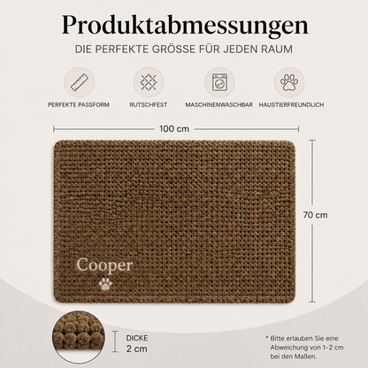 Personalisierte Flauschige Hundedecke Mit Individueller Stickerei