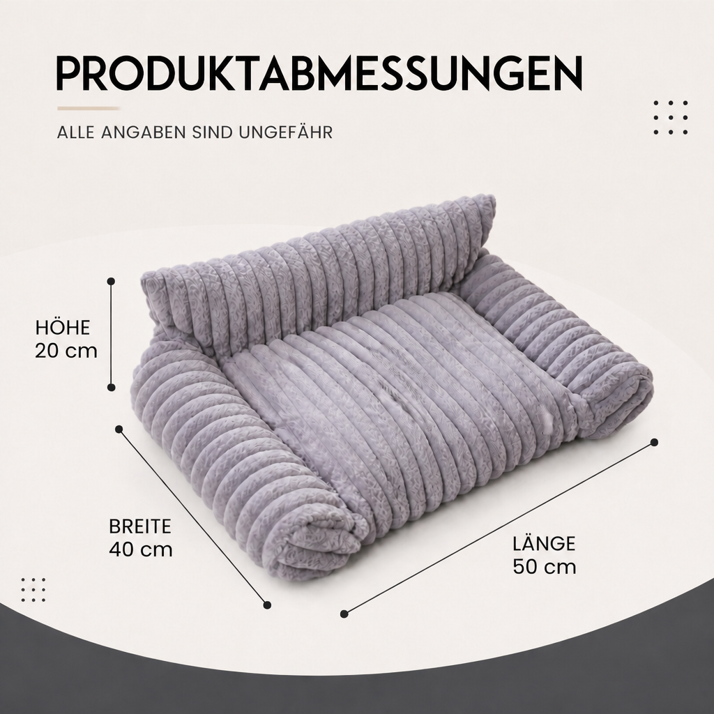 Flauschiges Wolken-Katzensofa mit weichen Seitenpolstern & Waschbarem