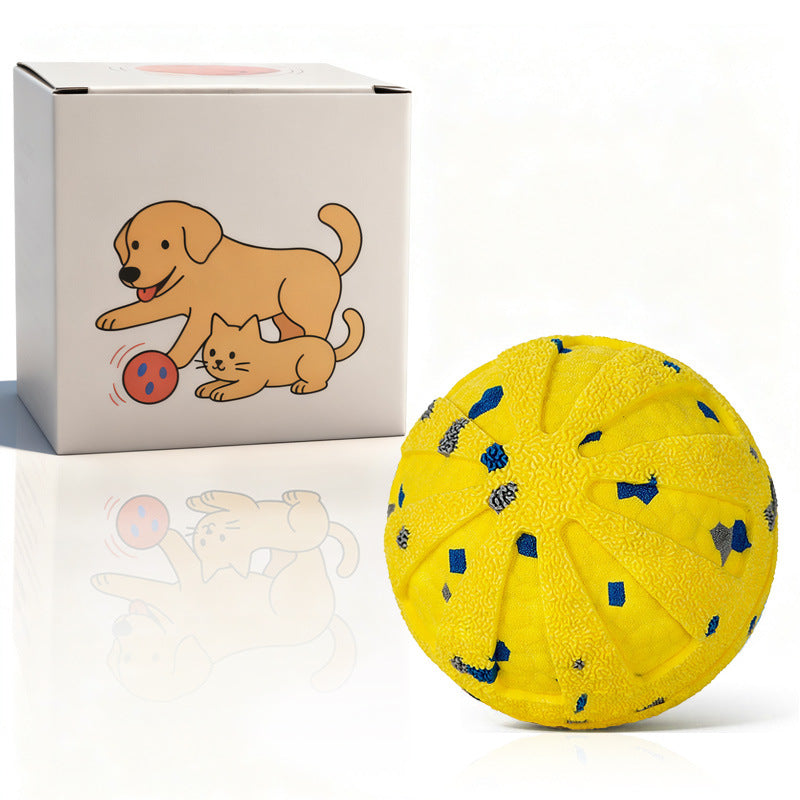 Interaktiver, wiederaufladbarer Hundeball – intelligentes Roll- und Zahnpflege-Kauspielzeug