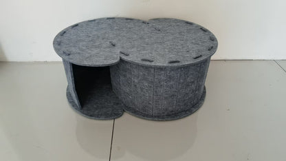 2-in-1 interaktives Katzenbett & Kratzversteck zum Spielen