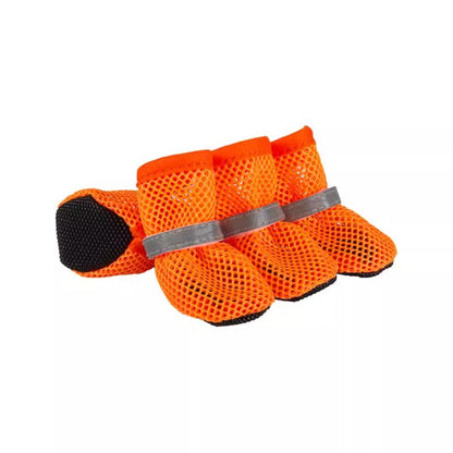 Atmungsaktive Mesh-Hundeschuhe für heiße Tage – mit weicher Sohle für kleine & große Hunde