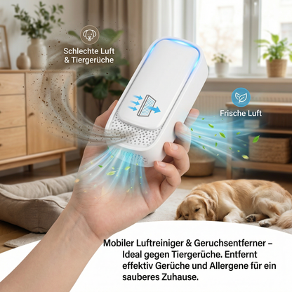 Mobiler Luftreiniger & Geruchsentferner – Ideal gegen Tiergerüche