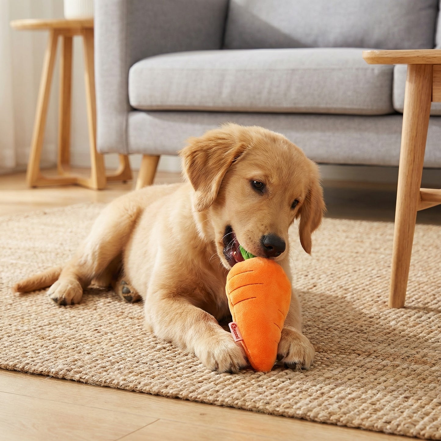Quietschende Karotte Hundespielzeug zum Stressabbau und Spielen