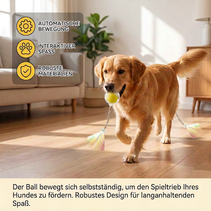 Verbesserter „Smart Rolling Dog Ball“ – strapazierfähiges interaktives Spielzeug mit Netzschwanz
