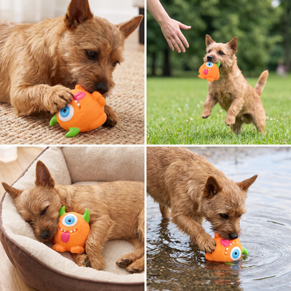 Robustes Umweltfreundliches Monster-Hundespielzeug aus Latex mit Quietscher und Zahnpflegefunktion