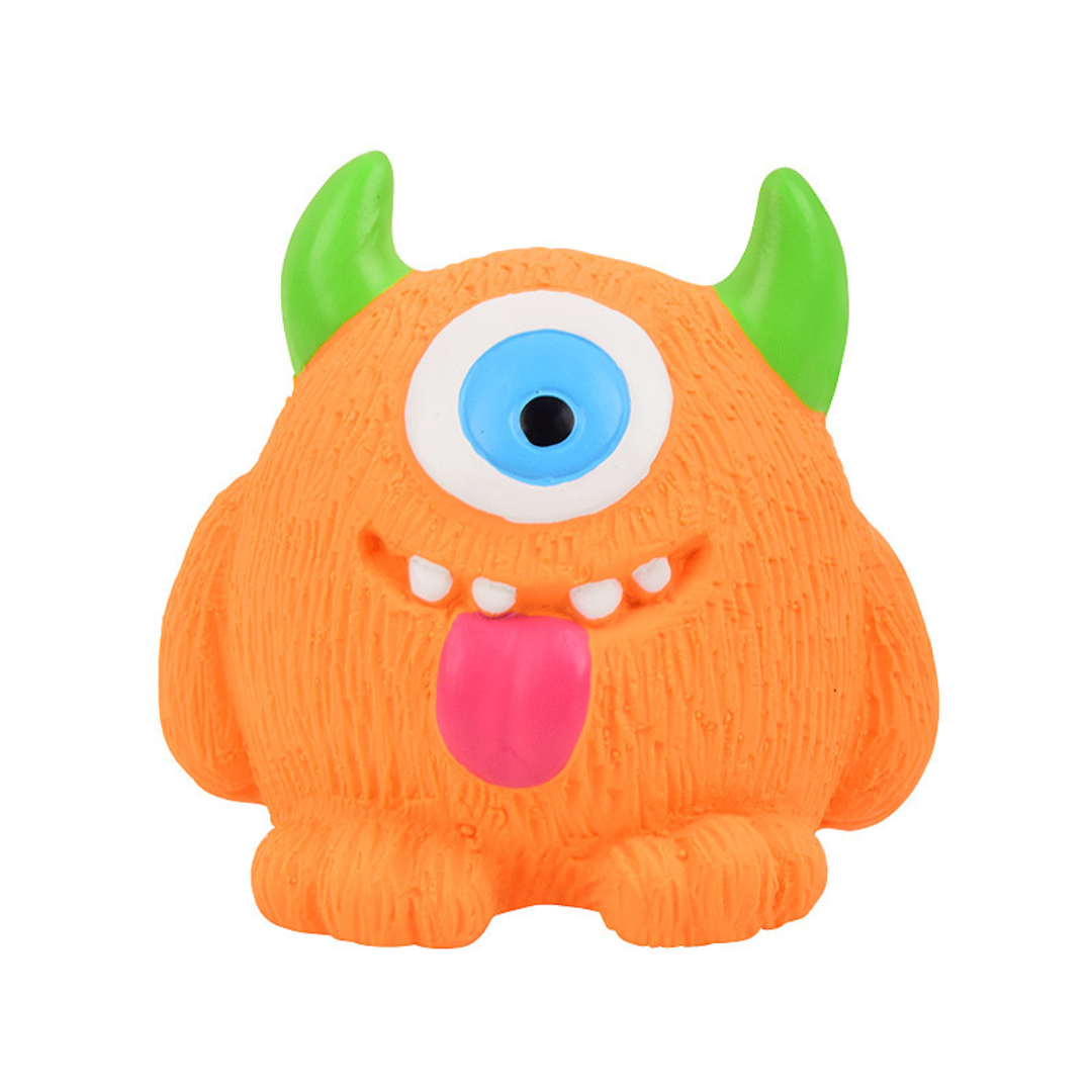 Robustes Umweltfreundliches Monster-Hundespielzeug aus Latex mit Quietscher und Zahnpflegefunktion