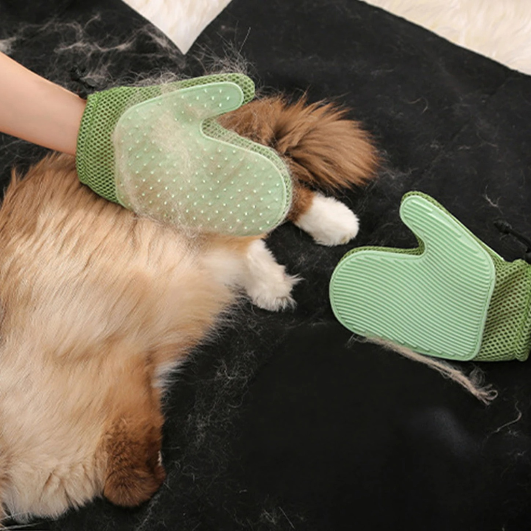 handschuh für katzenfell 2-in-1 Katzen Handschuh zur Fellpflege – tier-herzen