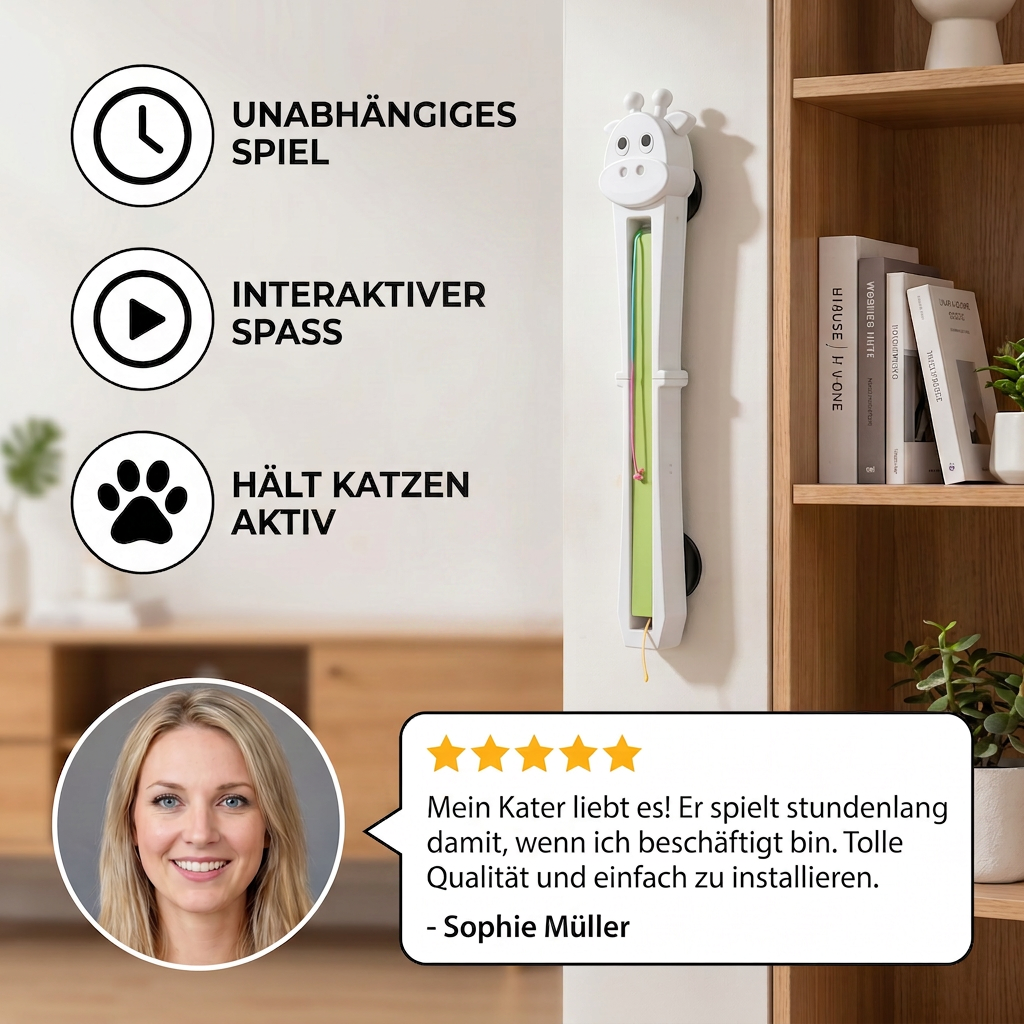 Automatisches Katzenspielzeug für interaktives und selbstständiges Spielen
