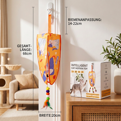 Automatisches hängendes Katzenspielzeug mit Federlockern und Geräuschen