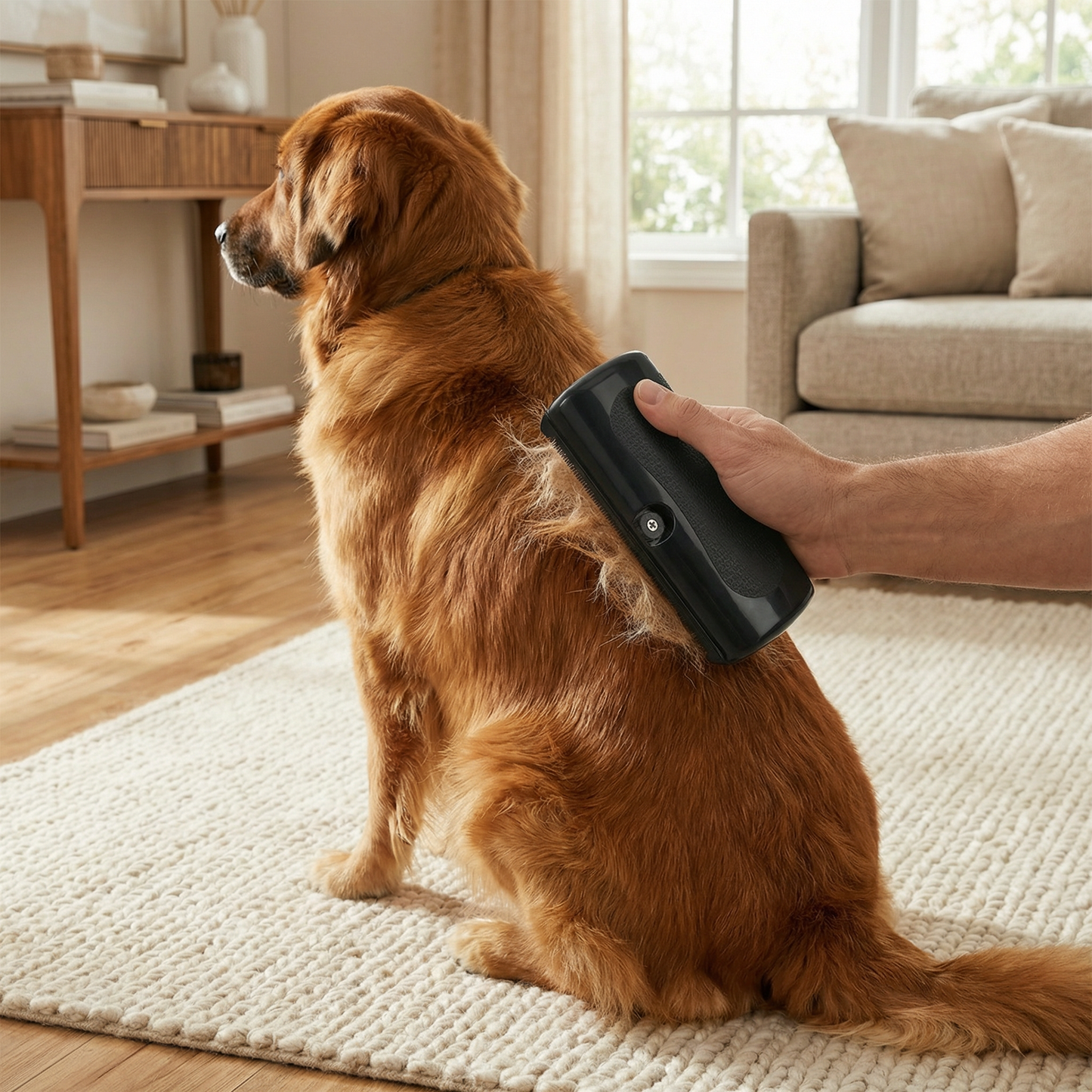 Professionelle Unterfellbürste für Haustiere – Effektiver Fellentferner mit ergonomischem Griff