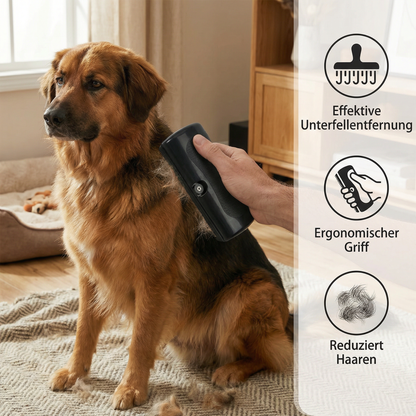 Professionelle Unterfellbürste für Haustiere – Effektiver Fellentferner mit ergonomischem Griff