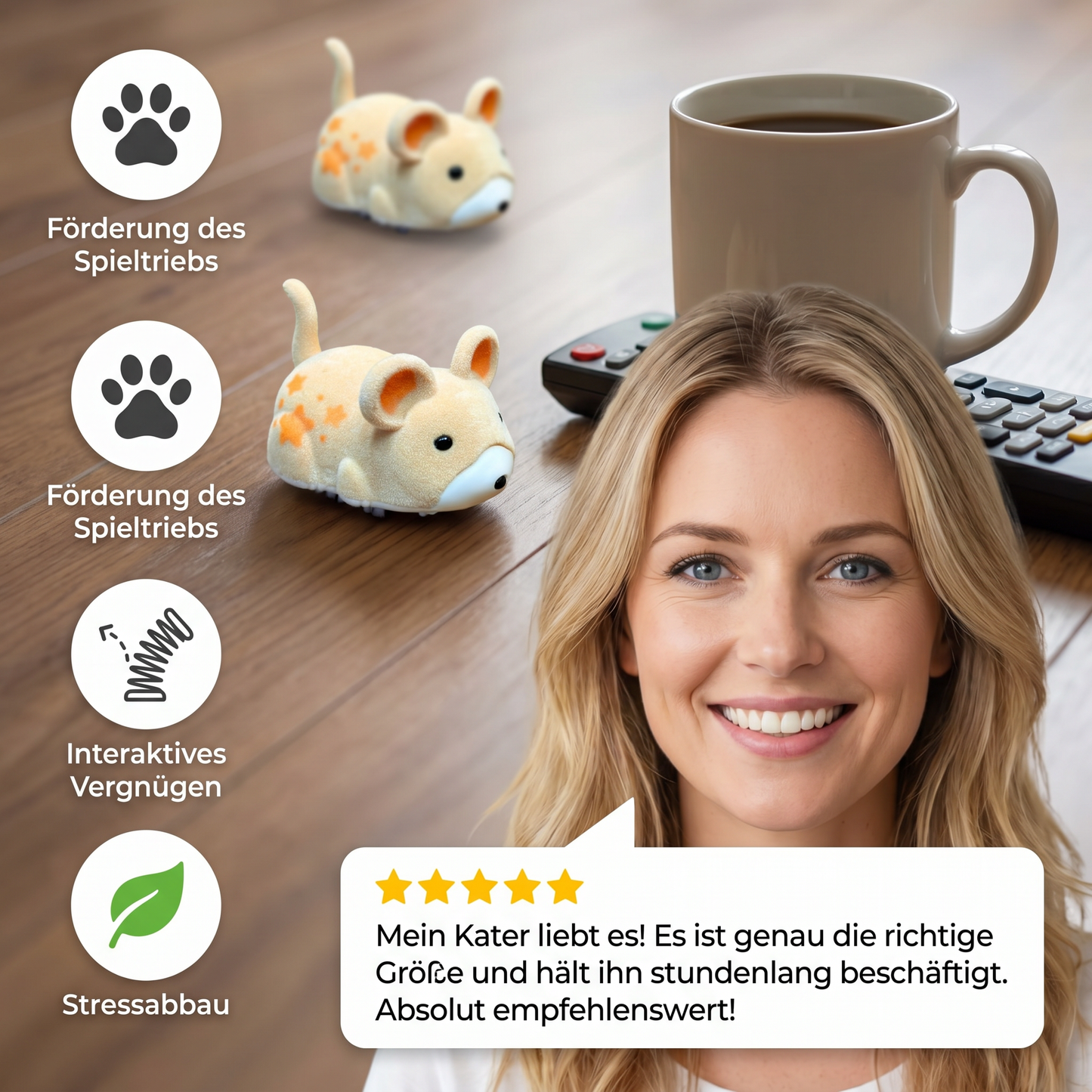 Interaktiver Hamster Indoor Katzenspielzeug