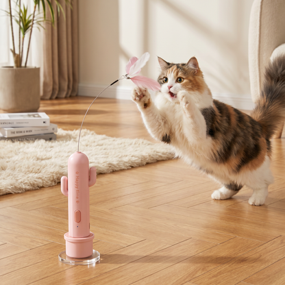 2-in-1-Spielzeug für Katzen: Automatischer Schmetterling und Laser