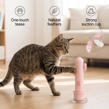 2-in-1-Spielzeug für Katzen: Automatischer Schmetterling und Laser