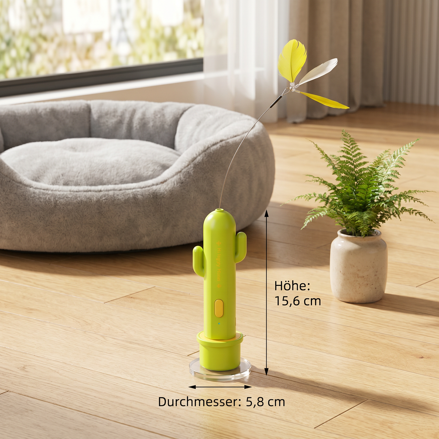 2-in-1-Spielzeug für Katzen: Automatischer Schmetterling und Laser
