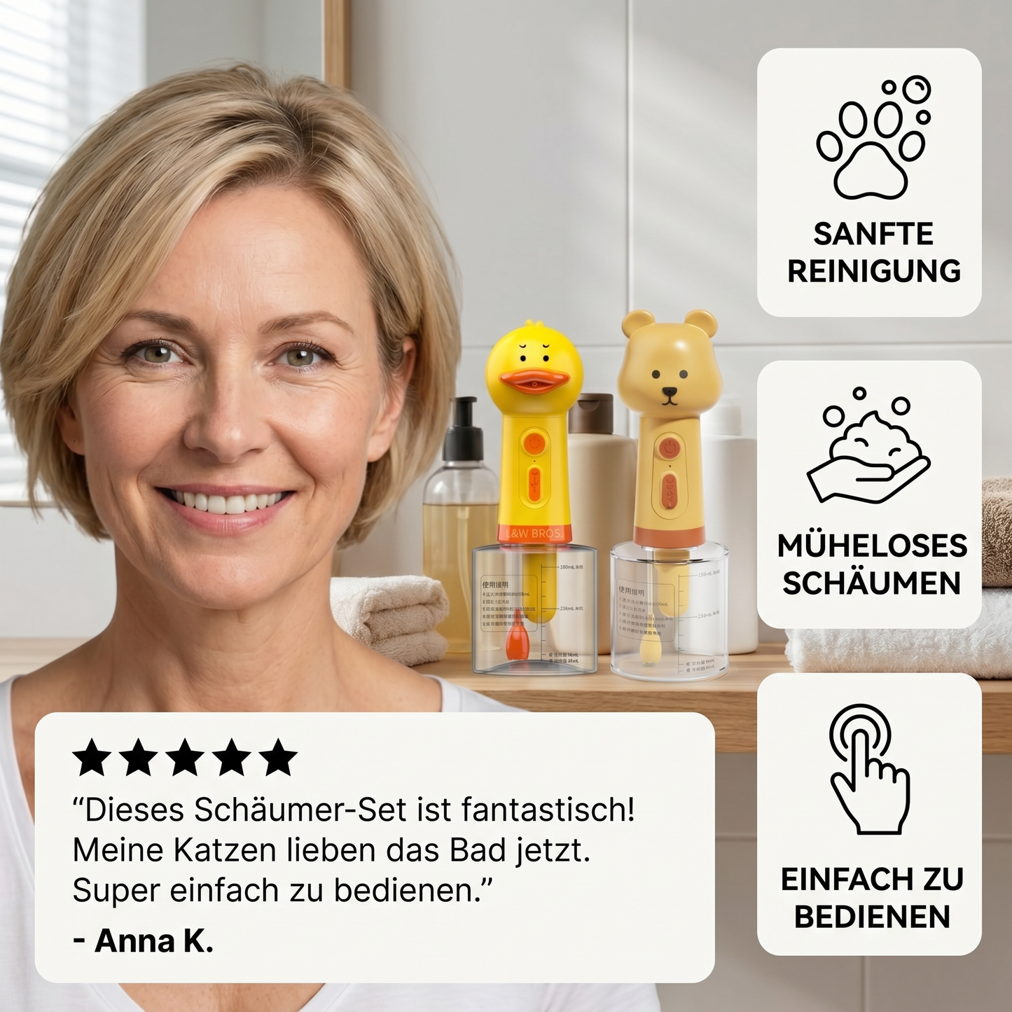 Automatic Duck – Schaumsprühgerät für Haustiere
