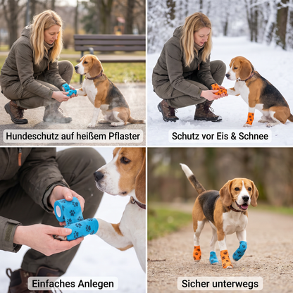 Selbstklebender Verband für Haustiere zum Schutz vor heißem Asphalt und Schnee