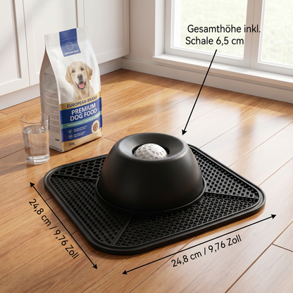 2-in-1-Slow-Feeder-Hundenapf mit Leckmatte
