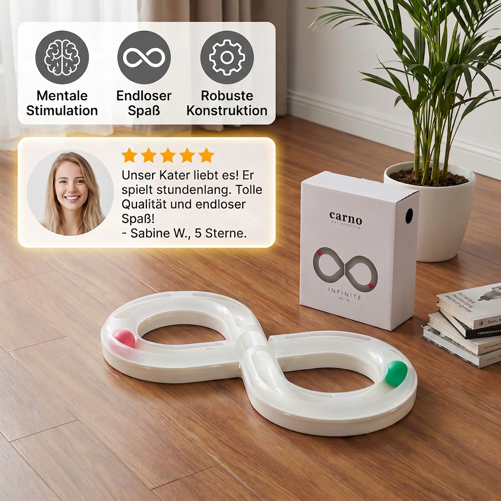 Interaktives Trackball-Spielzeug für Katzen