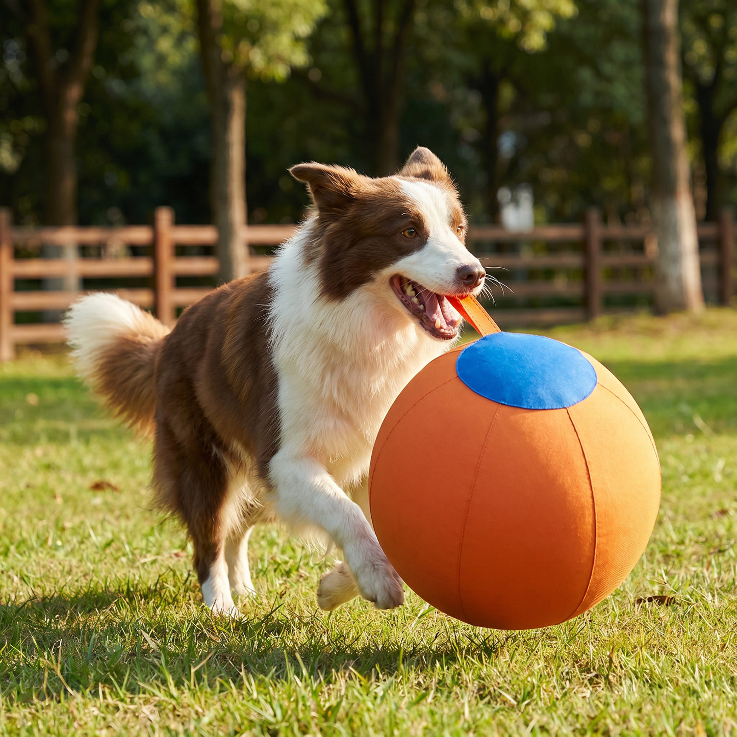 Robuster Trainingsball mit Hülle für Hunde