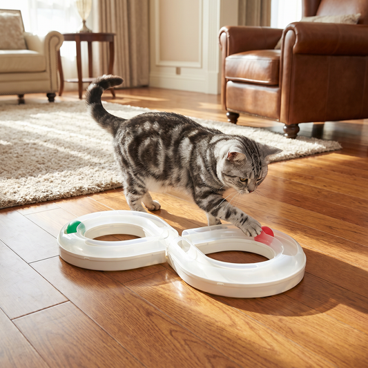 Interaktives Trackball-Spielzeug für Katzen
