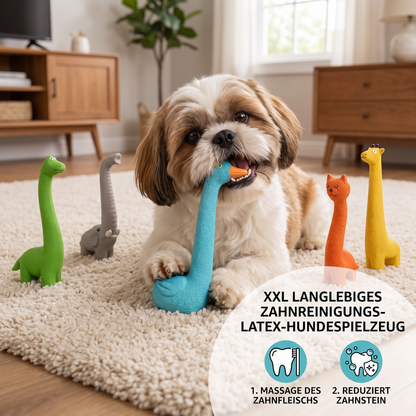 XXL Robustes Latex-Hundespielzeug zur Zahnreinigung