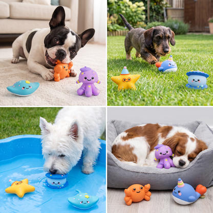Süßes Quietschspielzeug im Meerestier-Design für Hunde