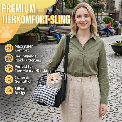 Sichere Auto-Transporttasche für kleine Hunde & Katzen mit Sicherheitsleine & rutschfestem Boden
