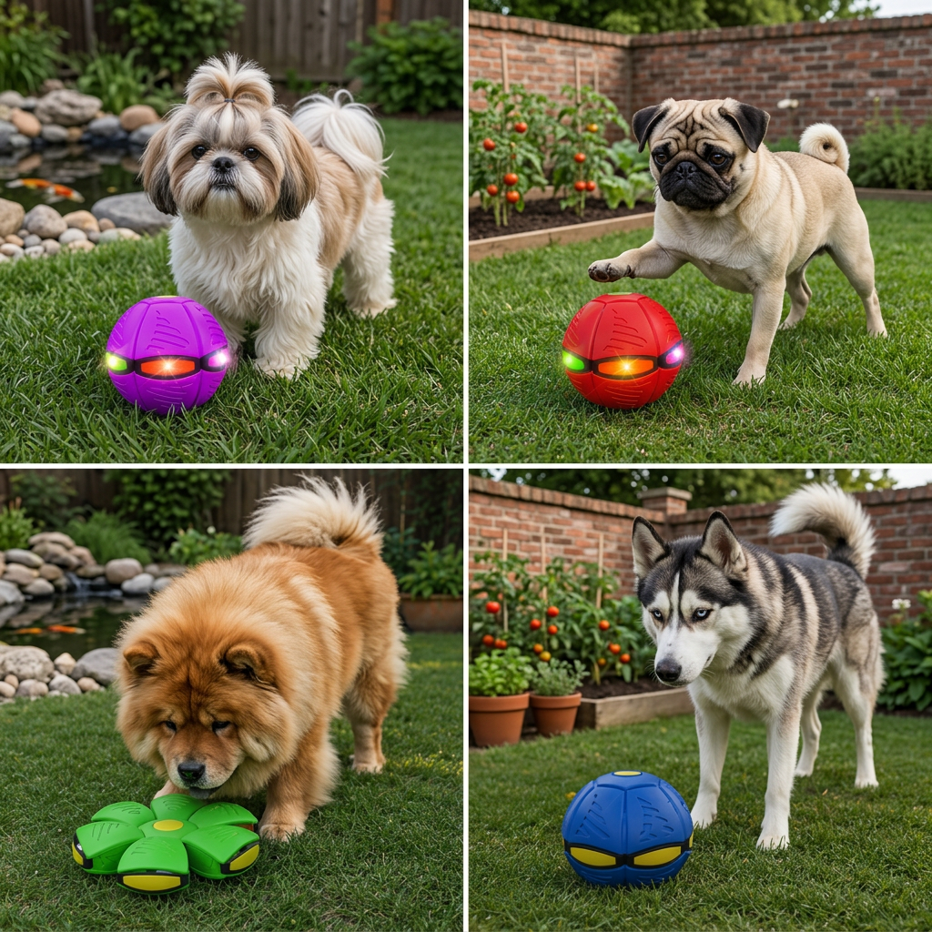 Interaktiver Flugball für Hunde