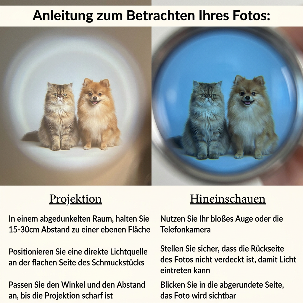 Personalisiertes Haustier-Foto-Projektionsarmband mit Erinnerungswert