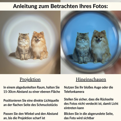 Personalisiertes Haustier-Foto-Projektionsarmband mit Erinnerungswert