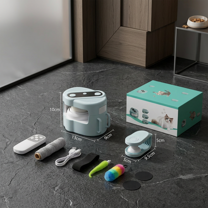 Automatisches Katzenspielzeug mit Laufbahn