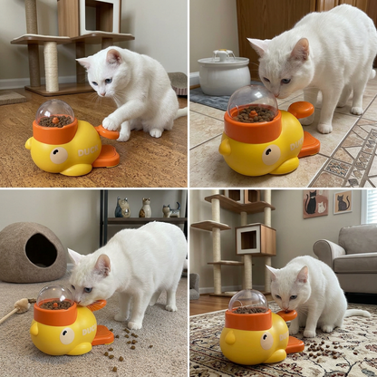 Interaktiver Spiel und Futterspender für Katzen