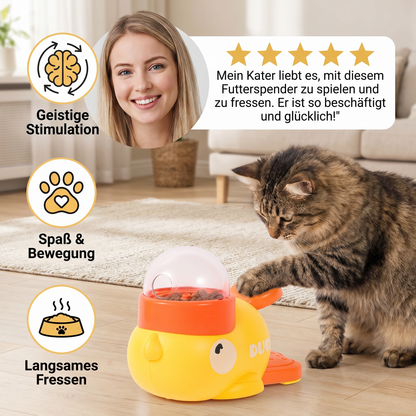Interaktiver Spiel und Futterspender für Katzen