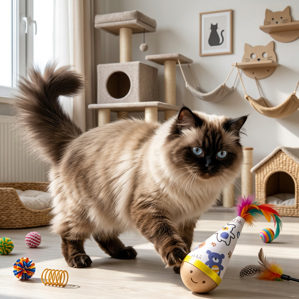Roly-Poly-Spielzeug aus natürlichem Buchenholz