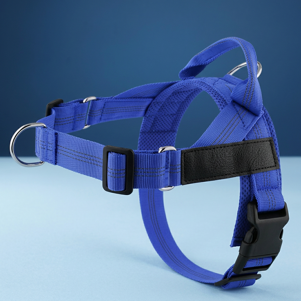Individuell gestaltetes, reflektierendes No-Pull-Hundegeschirr mit personalisiertem Namensaufnäher
