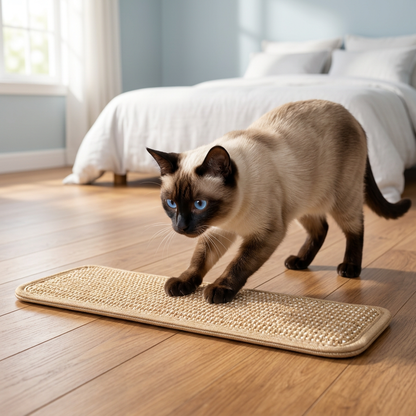 Natürliches Sisal-Katzenkissen & Kratzspielzeug mit Katzenminze – Kauspielzeug zur Zahnpflege