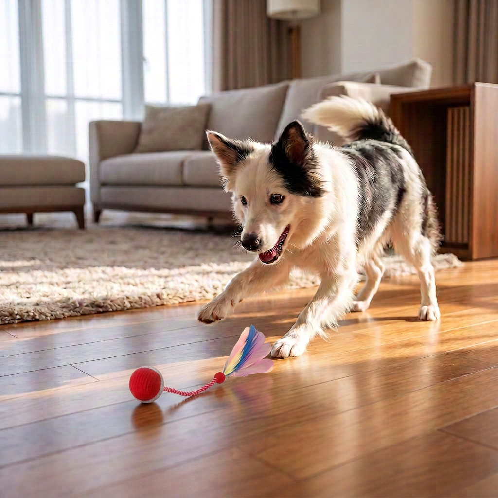 Verbesserter „Smart Rolling Dog Ball“ – strapazierfähiges interaktives Spielzeug mit Netzschwanz